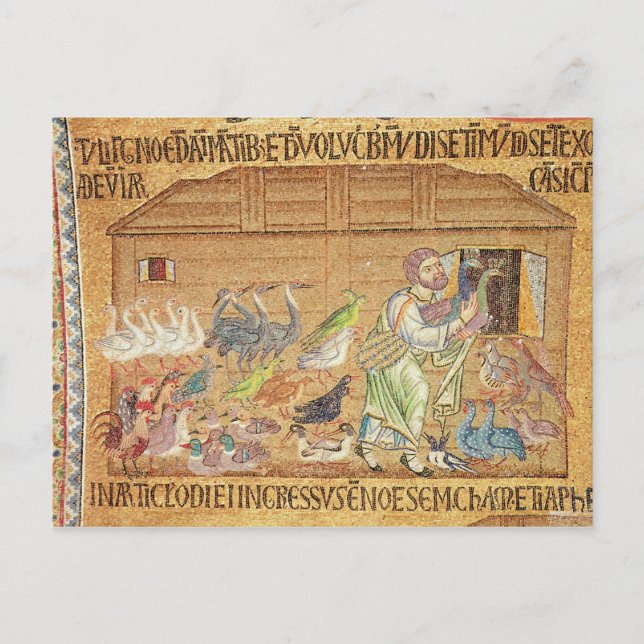 Cartão Postal A Inundação, do Atrium, detalhe de Noé (Frente)