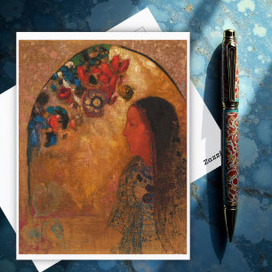 Cartão Postal A Janela Gótica, Odillon Redon