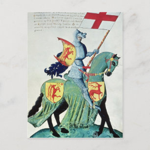 Cartão Postal A Knight Carrying the Arms of Verona