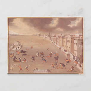 Cartão Postal A laguna congelada em 1708