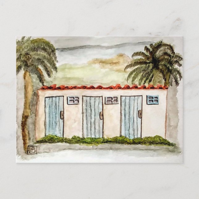 Cartão Postal A laguna Malibu (Frente)