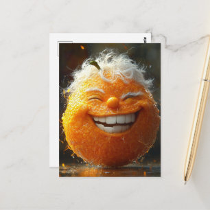 Cartão Postal A Laranja Feliz