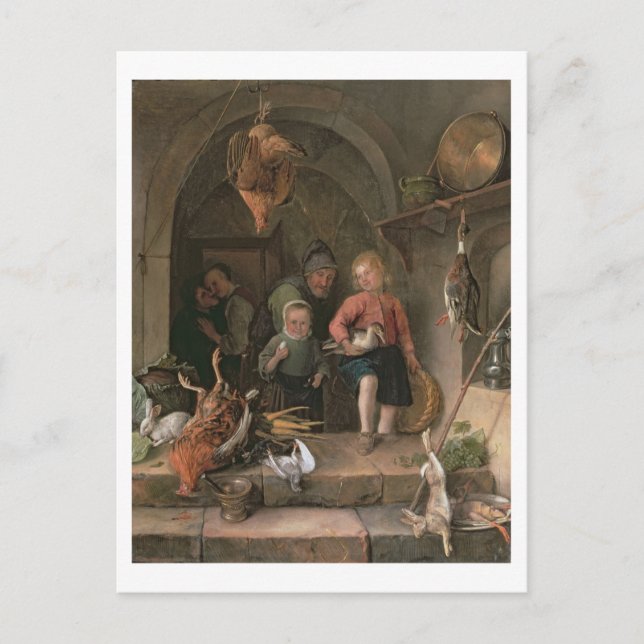 Cartão Postal A Larder do Jogo (painel) (Frente)