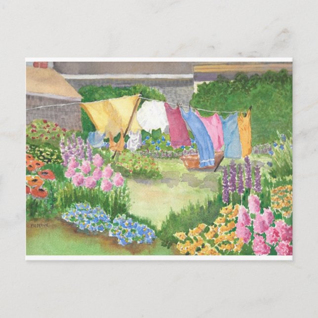 Cartão Postal A lavanderia de Kathy em Monhegan é meu cartão-pos (Frente)