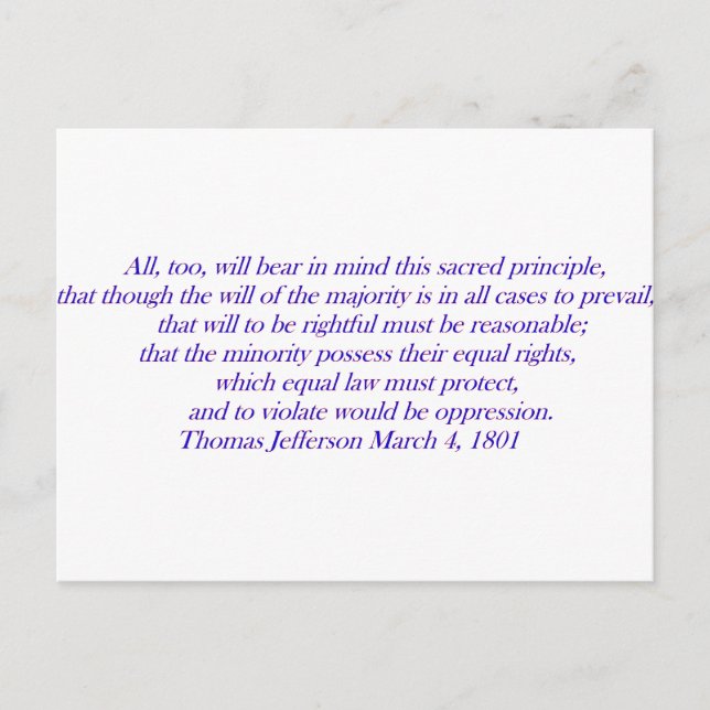 Cartão Postal A lei igual deve proteger.... (Frente)