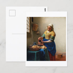 Cartão Postal A Leiteira   Johannes Vermeer  
