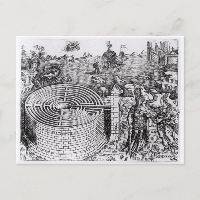 Cartão Postal A lenda do Teseu (Frente)