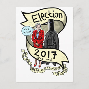 Cartão Postal A Lenda Oficial Laurie Pink Eleição 2017 Souvenir