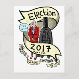 Cartão Postal A Lenda Oficial Laurie Pink Eleição 2017 Souvenir