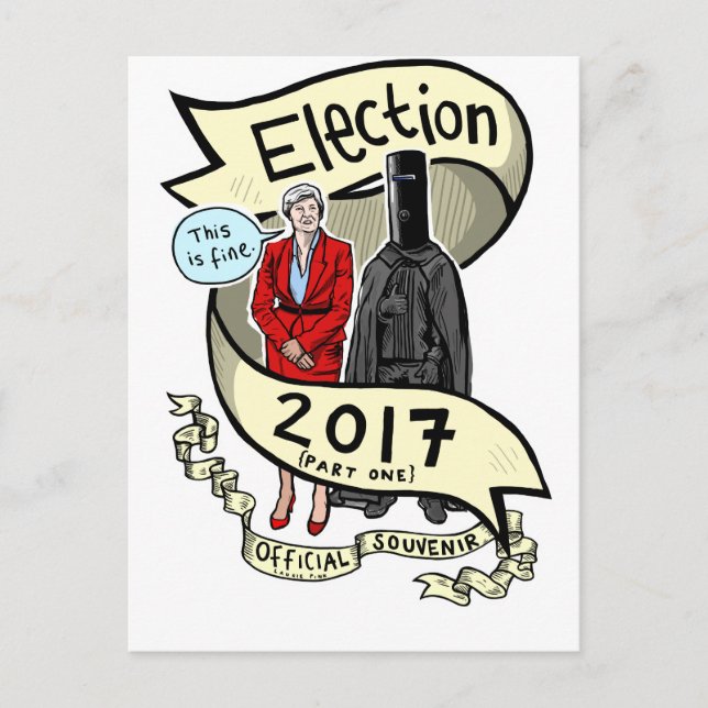 Cartão Postal A Lenda Oficial Laurie Pink Eleição 2017 Souvenir (Frente)