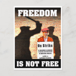 Cartão Postal A liberdade não está livre -- Poster da Pro-União