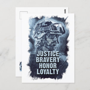 Cartão Postal A liberdade nunca é uma citação gratuita de milita