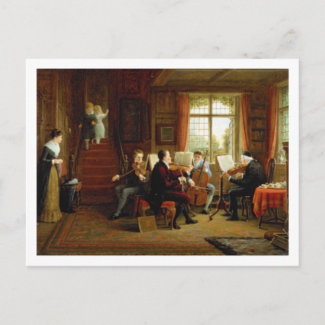 Cartão Postal A lição de música (Frente)