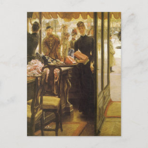 Cartão Postal A Loja de Moças de James Tissot, Arte Fina Vitoria