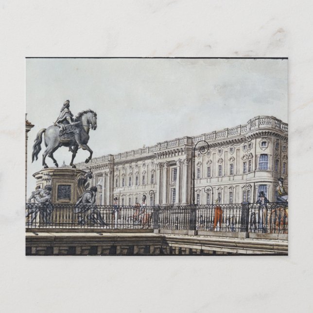 Cartão Postal A longa ponte com um monumento aristocrático (Frente)