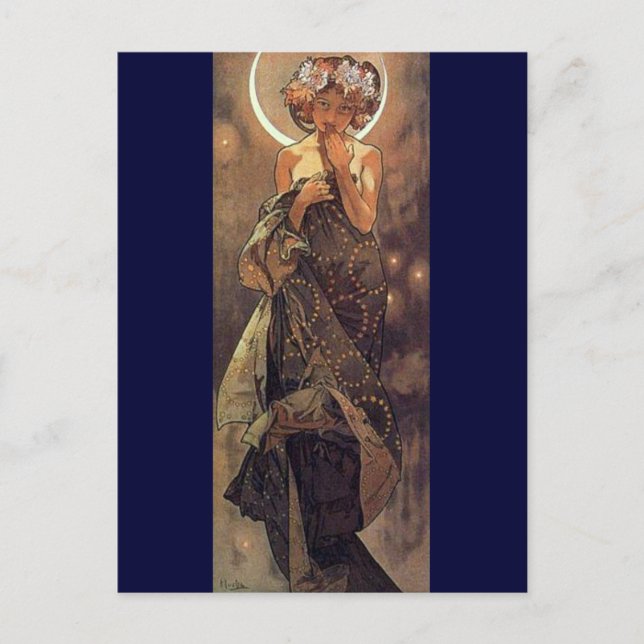Cartão Postal A Lua - Art Nouveau (Frente)