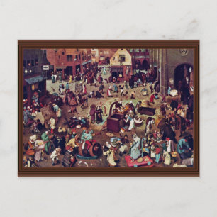 Cartão Postal A Luta Entre O Carnaval E A Queda, Por Bruegel