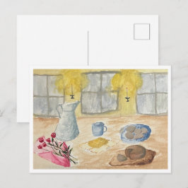 Cartão postal à luz de velas