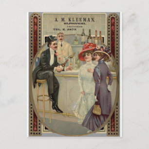 Cartão Postal A.M. Kleeman Whiskey 1900-1925