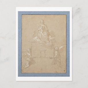 Cartão Postal A Madonna de Loreto (caneta e tinta)