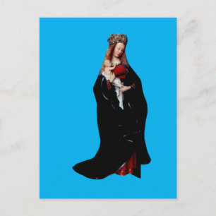 Cartão Postal A Madonna na Igreja de Jan van Eyck