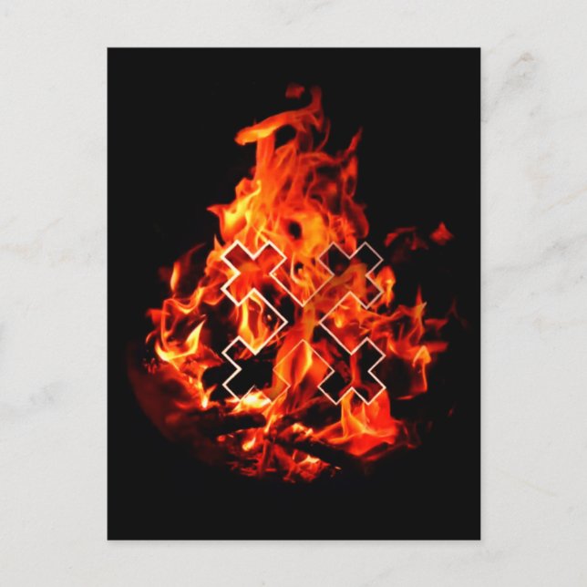 Cartão Postal A Mãe Excelente (Fogo) Māra cruza (Frente)