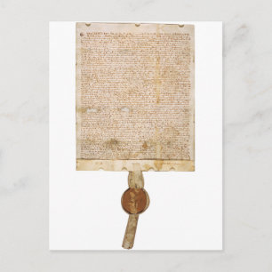 Cartão Postal A Magna Carta 1297 Versão