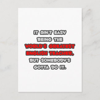 Cartão Postal A maior Piada de professores de inglês do mundo