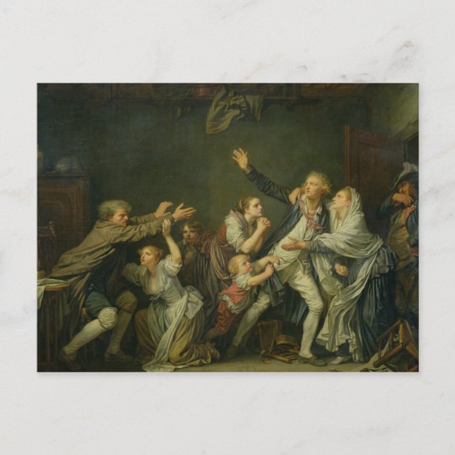 Cartão Postal A maldição do pai ou o filho ingrato, 1777 (Frente)