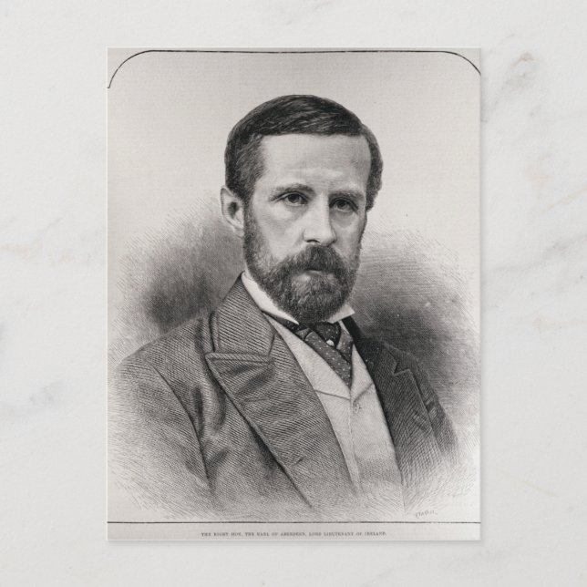 Cartão Postal A Mão Direita. O Conde de Aberdeen (Frente)