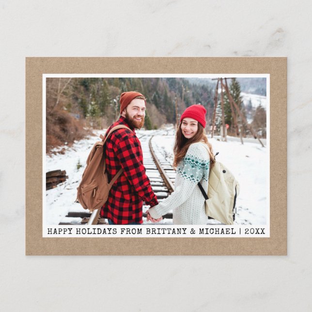 Cartão Postal A Máquina de Digitalização da Trendy Font Minimali (Frente)