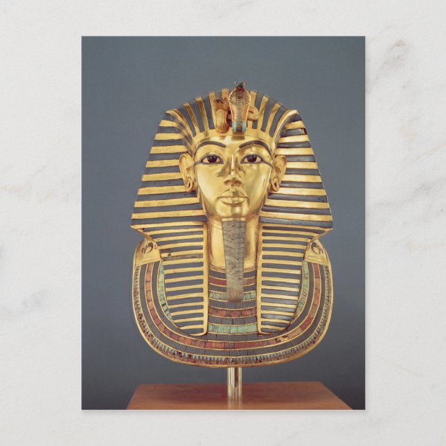 Cartão Postal A máscara funerária de Tutankhamun (Frente)