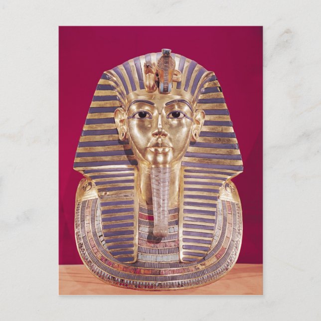 Cartão Postal A máscara funerária de Tutankhamun (Frente)