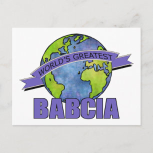 Cartão Postal A Melhor Babcia do Mundo