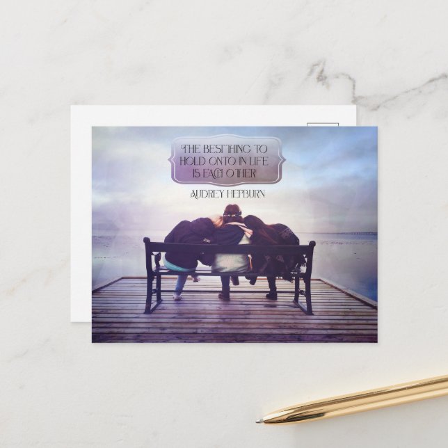 Cartão Postal A Melhor Coisa A Se Manter Na Vida (Frente/Verso In Situ)