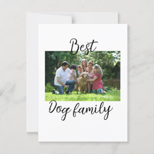 Cartão Postal A melhor família de cachorros mãe pai animal de es