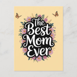 Cartão Postal A Melhor Mãe de Todas - Celebração do Dia das Mães