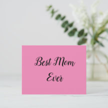 A melhor mãe sempre escreve rosa