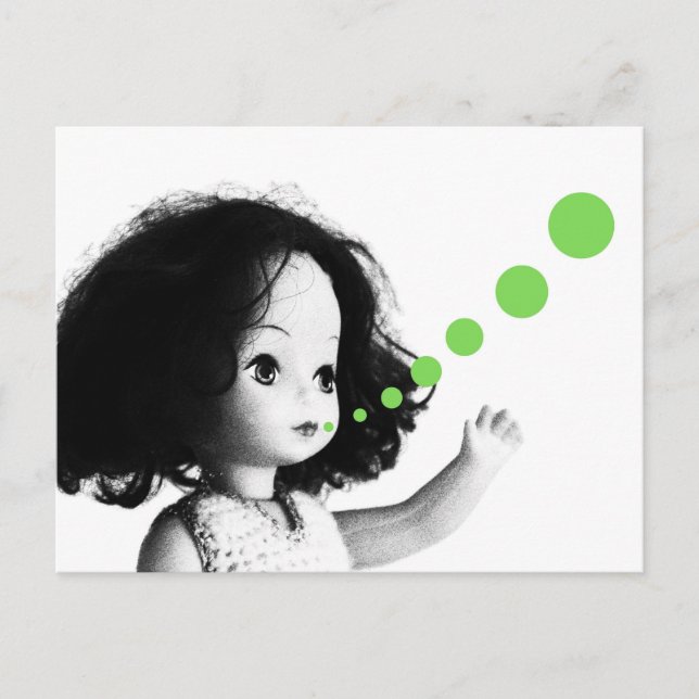Cartão Postal A Mensagem Verde (Frente)