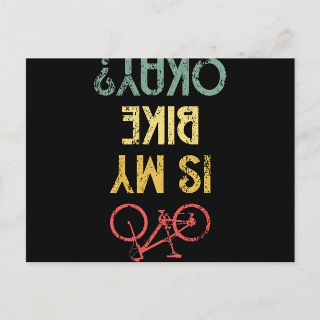 Cartão Postal A Minha Bicicleta Está Bem, Volta A Conduzir A Bic (Frente)