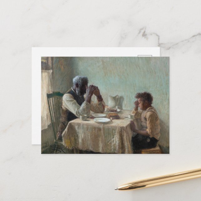 Cartão Postal A miséria grata de Henry Ossawa Tanner (Frente/Verso In Situ)