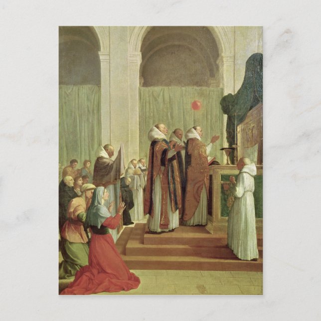 Cartão Postal A Missa de São Martinho de Tours, 1654 (Frente)