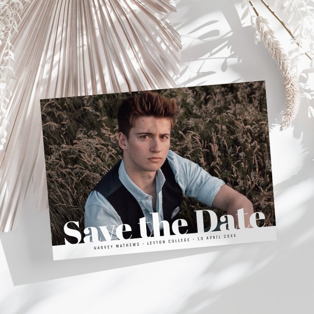 Cartão Postal A moderna graduação de fotos salva a data (Criador carregado)