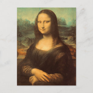 Cartão Postal A Mona Lisa por Leonardo da Vinci