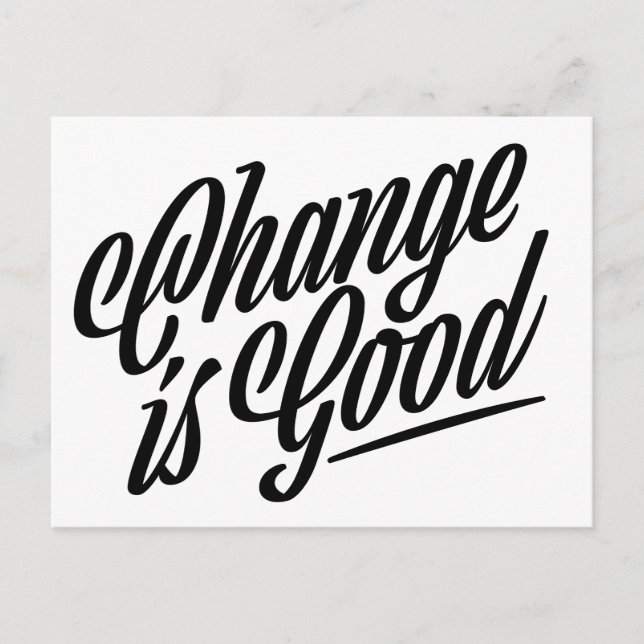 Cartão Postal A mudança é um bom lançamento móvel (Frente)