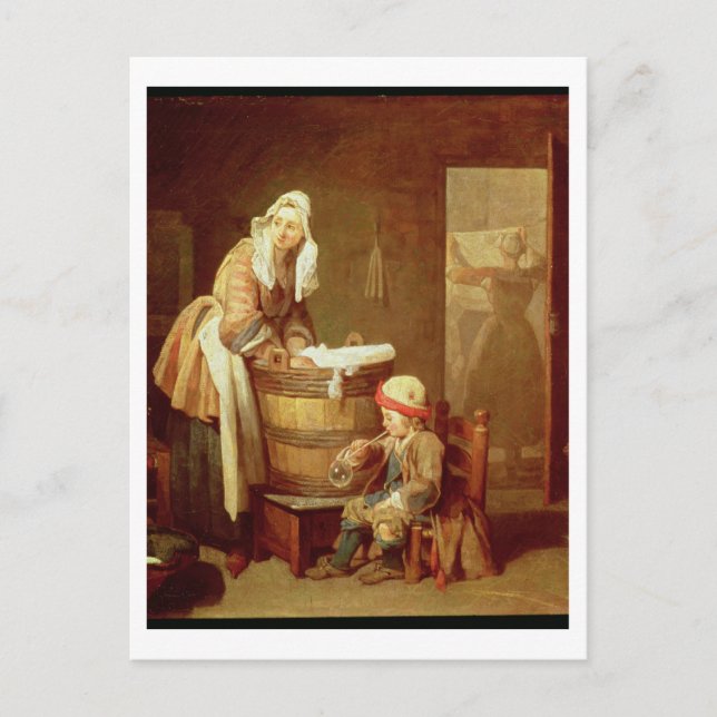 Cartão Postal A mulher da lavanderia (Frente)