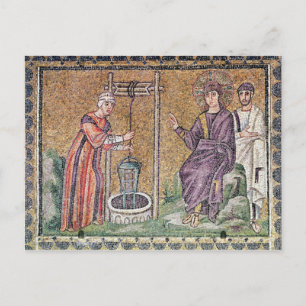 Cartão Postal A mulher de Samaria no poço