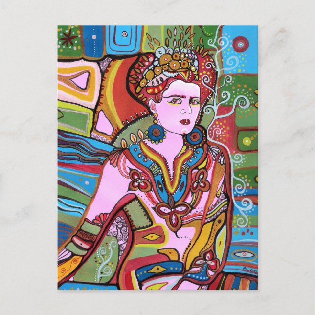 Cartão Postal A Mulher Mexicana (Frente)