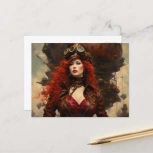 Cartão Postal A Mulher Steampunk