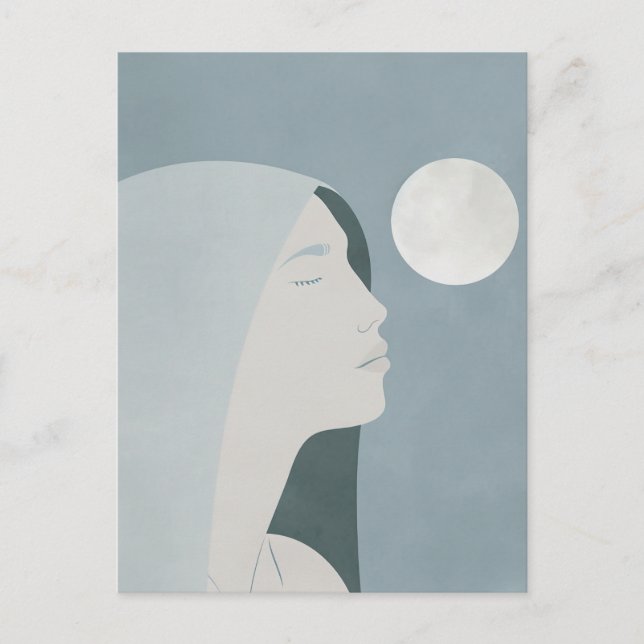 Cartão Postal A Mulher Triste (Frente)